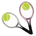 thumbnail image 1 of BEADCEST 2 Sets Youth Tennis Racket Compact Plastic Enhances Dollhouse Play For Collectors, 1 of 7