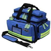 17.5" Royal Blue, Black, and Yellow Green Kemp USA  High-Quality Large Professional Trauma Bag