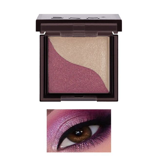 Glazed Light Two Color Lazy Eye Shadow Plate Simple Waterproof Beginner Long Lasting Color Rendering Eye Shadow Without Makeup, Makeup Eye Shadow