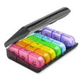 thumbnail image 4 of 7 Day Medicine Organizer, Weekly Medicine Box 3 Times A Day Separate Container Easy To Distinguish  for Daily Use Black,Colourful, 4 of 8