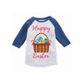thumbnail image 1 of Awkward Styles Happy Easter T-shirt Colorful Eggs Toddler Raglan Shirt, 1 of 4