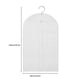 thumbnail image 5 of Billuyoard Colgando ropa, ropa, traje, abrigo, funda antipolvo, bolsa de almacenamiento para el hogar, estuche organizador, armario, ropa colgante Cubiertas para muebles de jardín Blanco L Billuyoard HA005487-02, 5 of 6