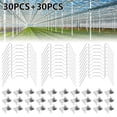 thumbnail image 1 of 60pcs Clips de Vitrage en Acier Inoxydable W Type Z Type Serre Clip pour Pièces de Rechange de Ressort de Maison Verte en Aluminium, 1 of 9