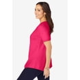 thumbnail image 2 of Jessica London Women's Plus Size Stretch Cotton Crisscross Strap Tee, 2 of 5
