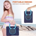 thumbnail image 5 of iPad Mini 5 Case for Kids, iPad Mini 5th Generation Case /iPad Mini 4 Case, Heavy Duty Rugged Shockproof Case with Stand /Hand Grip Holder for iPad Mini 5th/4th 7.9 Inch - Navyblue/Blue, 5 of 8