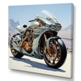 thumbnail image 2 of Designart "Speedster From The Future" Motorcycle Canvas Art Print, 2 of 7