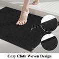 thumbnail image 2 of Enyhom Bathroom Rugs Sets of 3, Absorbent Bath Mat Non Slip Washable Bath Floor Rugs, Black, 2 of 7