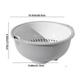thumbnail image 3 of XWSHYW Aparatos de Utensilios de Cocina. Cesta Multifuncional Nuevo Cuenco de Limpieza de Frutas con Colador Contenedor Fregadero de Cocina Recolector de Alimentos Escurridor Enjuagadora de Frutas Cu, 3 of 6