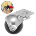 thumbnail image 4 of Sandcaster Furniture Ball Caster Wheels for Sofa 4Pcs Silver Iron, 4 of 5