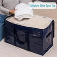 thumbnail image 4 of VENO 2 Pack XL Heavy Duty Foldable College Packing Moving Storage Zipper Bag W/ Reinforced Structure Alternative to Moving Box (Blue), 4 of 8