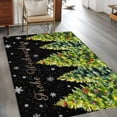 thumbnail image 2 of Area Rugs 2.7'x5', Black Christmas Tree Carpet for Living Room Bedroom Dining Room, Xmas Tree Snowflake Winter Holiday Throw Kitchen Rugs Non Slip Washable Rectangle Indoor Outdoor Rugs, 2 of 8