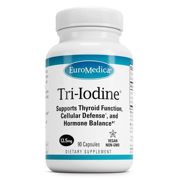 EuroMedica Tri-Iodine - 12.5mg, 90 Capsules