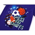 thumbnail image 3 of Beezizac Pajamas For Boys Fun Balls Dark Blue Long Sleeves 2-Piece PJs Set Kid Comfy Sleepwear Size 10, 3 of 7