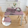 thumbnail image 2 of nygtbtfer Square Fitted Tablecloth with Elastic Edge, Floral Butterfly Waterproof Table Covers, Washable Polyester Table Cloths for Kitchen Dining Picnic Party 52*52, 2 of 8