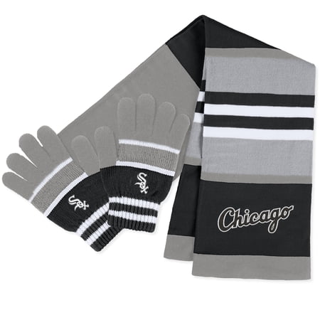 Women s WEAR by Erin Andrews Chicago White Sox Stripe Glove & Scarf Set