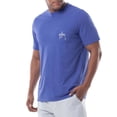 thumbnail image 2 of Guy Harvey Men's Threadcycled Blended Pocket T-Shirt | Marlin Sketch Heather Royal, 2 of 6