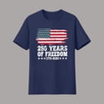 thumbnail image 2 of 250th Anniversary USA Shirt Men Graphic T Shirt Patriotic Flag Print Casual Holiday Top America Celebration July 4th Outfit, 2 of 3