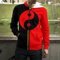 thumbnail image 5 of Sudadera con capucha y cremallera con estampado 3D de los ocho trigramas de Yin Yang para hombre y mujer, 5 of 5