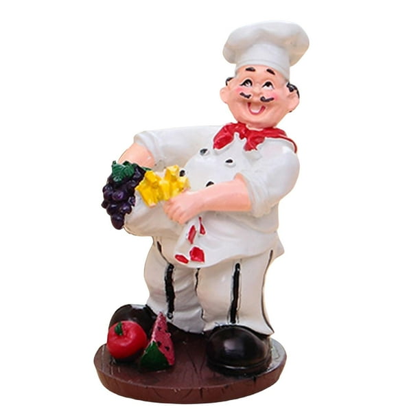 Resin Chef Bottle Holder Figurine Display Stand Decorative Centerpiece