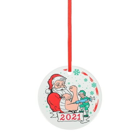 

Christmas Hanging Pendant Creative Ceramic Round Hanging Holiday Party Decoration