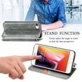 thumbnail image 5 of Dteck Wallet Case for iPhone SE 2020 & iPhone 7 & iPhone 8, Premium PU Leather Flip Folio Wallet Case with Card Slot Magnetic Closure Case, Gray, 5 of 8