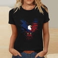 thumbnail image 2 of Cavosen Women Tops Dressy Casual Short Sleeve Crew Neck Trendy Patriotic Tee 250 Years Red White and Blue Graphic Shirt Summer Basic Tops, 2 of 4