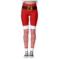 thumbnail image 2 of Christmas Leggings for Women Elastic High Waist Slim Fit Funny Santa Claus Print Tights Pants Workout Yoga Pants, 2 of 9