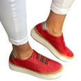 thumbnail image 3 of ZTTD Women's Fashion Casual Hollow-Out Round Toe Slip On Shoes Thick Bottom Sneakers, 3 of 9