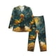 thumbnail image 1 of Fotbe Whimsical Starry Night Scene Pijama de Hombre con Estampado de Manga Larga, Conjunto de 2 Piezas, Ropa de Dormir Suave y Cómoda con Bolsillos-Small, 1 of 7
