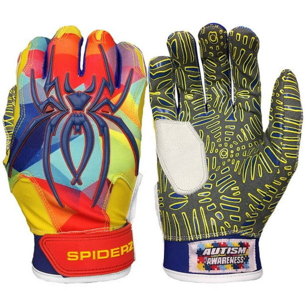 Spiderz Hybrid Tac Palm Baseball/Softball Batting Gloves