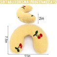 thumbnail image 2 of Dog Calming Pillow U-Shape, Neck Support Pet Bed for Small Dogs Cats, 2 of 6