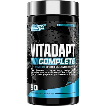 Vitadapt Complete Sports Multivitamin for Men - 24 Vitamins, KSM-66 Ashwagandha and Minerals for Athletes - Mens Multivitamin Daily Gym Supplements (90 Capsules)