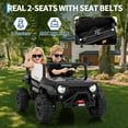 thumbnail image 2 of 2-Seater Electric Ride On Car Truck with Remote Control,24V4WD Kids Electric Vehicles with 4-Wheeler Suspension, 3 Speeds, Led Lights, Bluetooth 132lb Weight Capacity, 2 of 8
