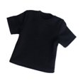 thumbnail image 2 of Camiseta masculina en miniatura a escala 1:6, ropa informal y pequeña para hombre de 12 pulgadas Negro, 2 of 9
