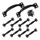 thumbnail image 5 of OHOIOLLA 10Ud Manijas De Puerta De Metal Negro Con Para Puertas Y Gabinetes, 5 of 8