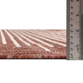 thumbnail image 4 of Unique Loom Outdoor Modern Collection Area Rug - Tambor (2' x 6' Runner Rust Red/Ivory), 4 of 6