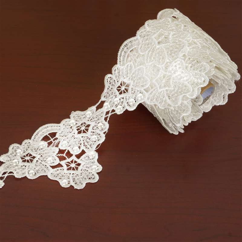 white crochet lace trim