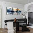 thumbnail image 6 of Mountain Landscapes Wall Paintings Artwork Abstract Wall Decor for Bedroom Living Room Wall Art Office Decoration Bathroom Wall Pictures Modern Aesthetic Home Decor Ready to Hang 3 Piece, 6 of 6