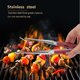 thumbnail image 4 of Metal Grill Tongs Cooking Barbecue Clip for Kitchen Household Plastic Red Design 1Pack, 4 of 4