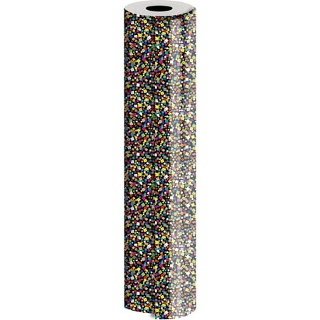 JAM PAPER Industrial Size Bulk Wrapping Paper Rolls, Sprinkles, 1/4