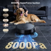 ONSON 8000Pa Robot Vacuum Cleaner and Mop Combo, 2 in 1 Vacuum and Mop With Wi-Fi, Ideal for Hard Floors