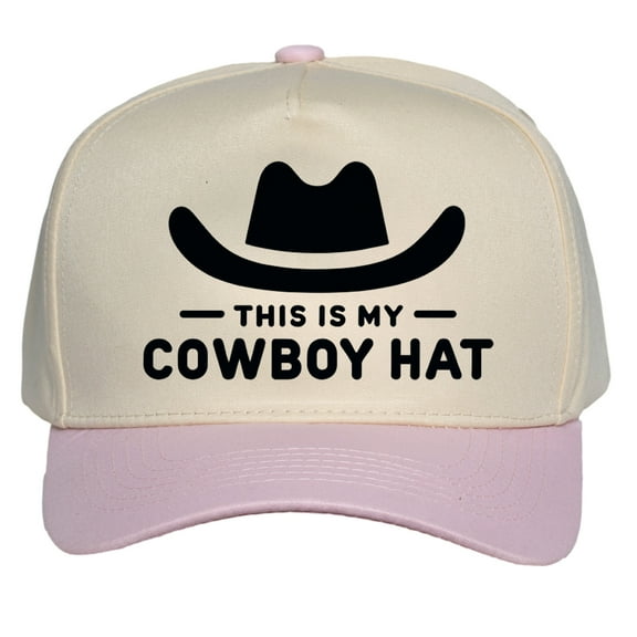 TOP HEADWEAR Womens This is My Cowboy Hat - Western Style Adjustable Snapback Baseball Cap, Pink