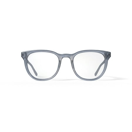 Bio Eyes Women's Linden Round Prescription Eyeglasses with Case, Crystal