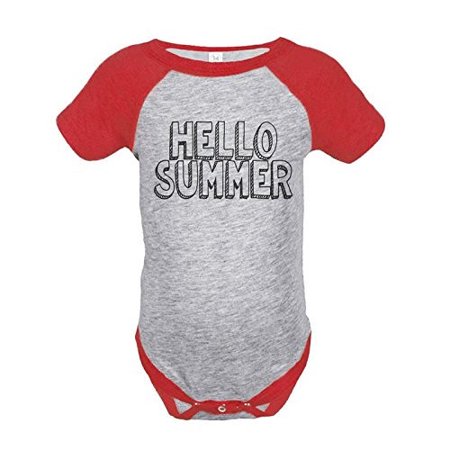 

Custom Party Shop Hello Summer Raglan Onepiece