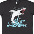 thumbnail image 4 of Inktastic Great White Shark Jumping T-Shirt, 4 of 5
