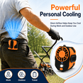 thumbnail image 5 of Sentryse Portable Waist Fan Clip On Wearable Belt Fan Powerful Hands-Free Cooling Fan with 100 Speeds, for Outdoor Construction Site Camping, 5 of 7