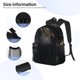 thumbnail image 3 of Easygdp Black And Gold White Horse Mochila Casual para Portátil, Mochila para Escuela, Viajes, Negocios, 3 of 6