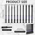 thumbnail image 3 of Impact Hex Head Allen Wrench Drill Bit Set 1/4 Inch Quick Release S2 Alloy Steel 21 Pcs (purple ), 3 of 10
