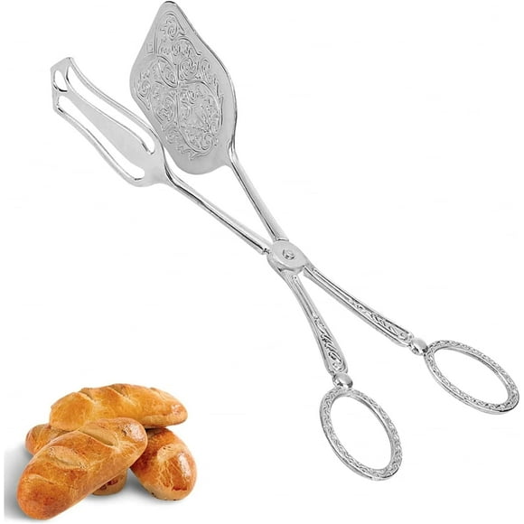 Pastry tongs, vintage kitchen tongs salad tongs cake tongs