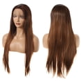 thumbnail image 3 of Unique Bargains Lace Front Wigs Lightweight Straight Hair for Women Brown, 3 of 8